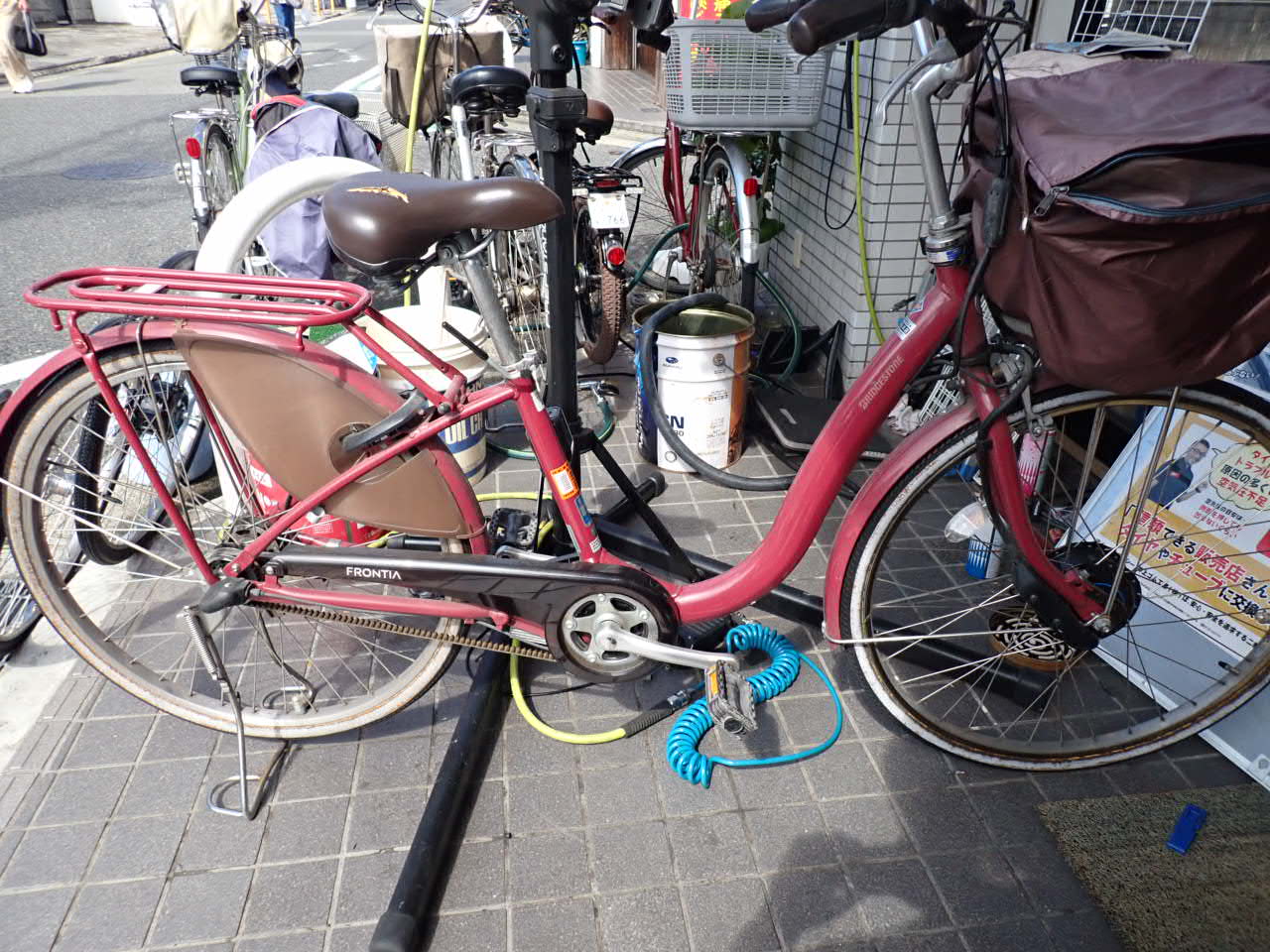 リムのリコール対応でお預かりしたブリヂストン電動アシスト自転車