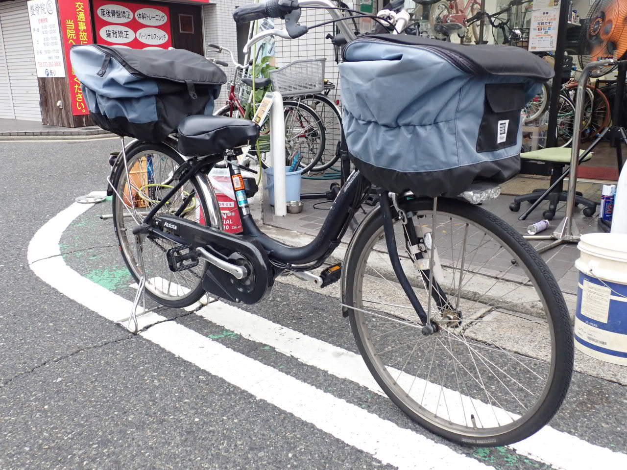 ギア・チェーン周りを修理する電動アシスト自転車