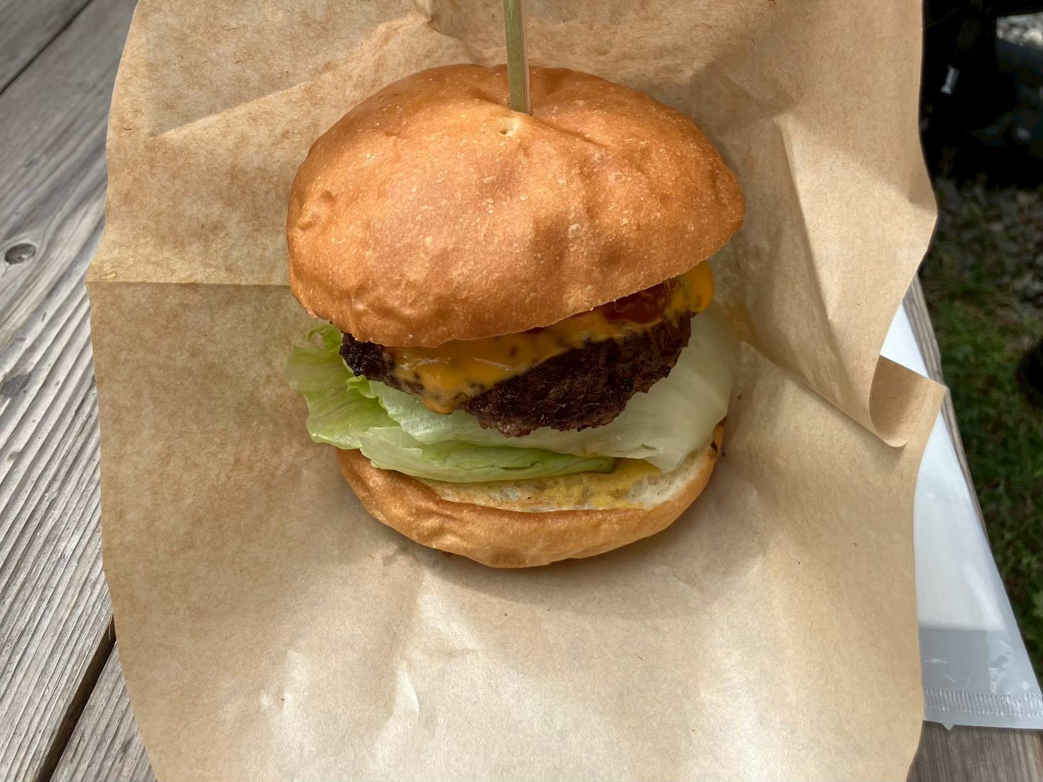 Brio burger & bicycleのハンバーガー