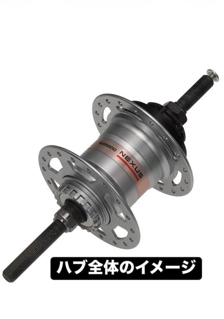 内装3段ハブ全体の構造イメージ